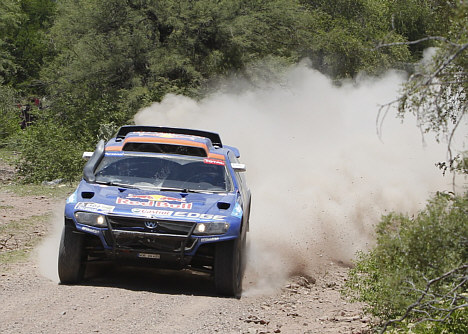 Nasser Al-Attiyah var hurtigst på 3. dagen i Dakar Rally 2011.